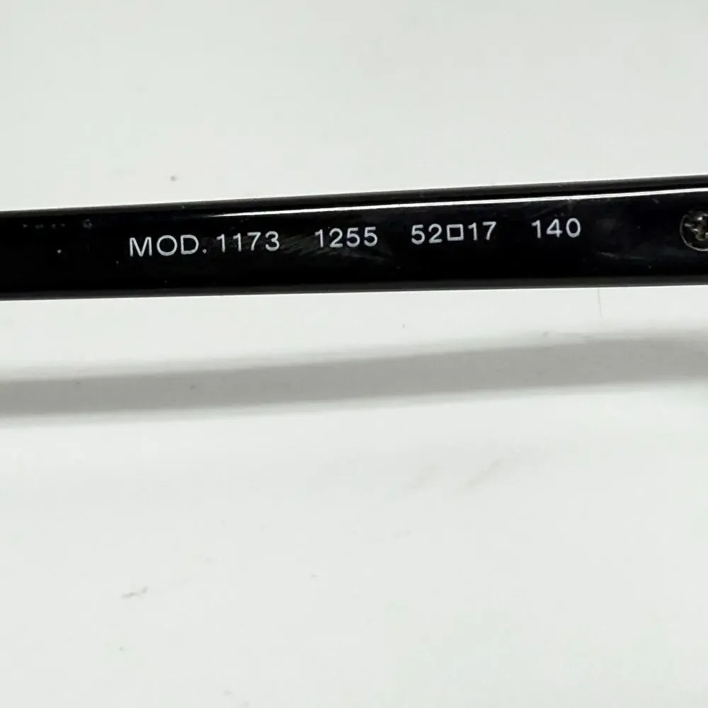 Versace Mod.‎ 1173 1255 Eyeglasses Frames Black Silver 52-17-140 H18911